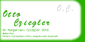 otto cziegler business card